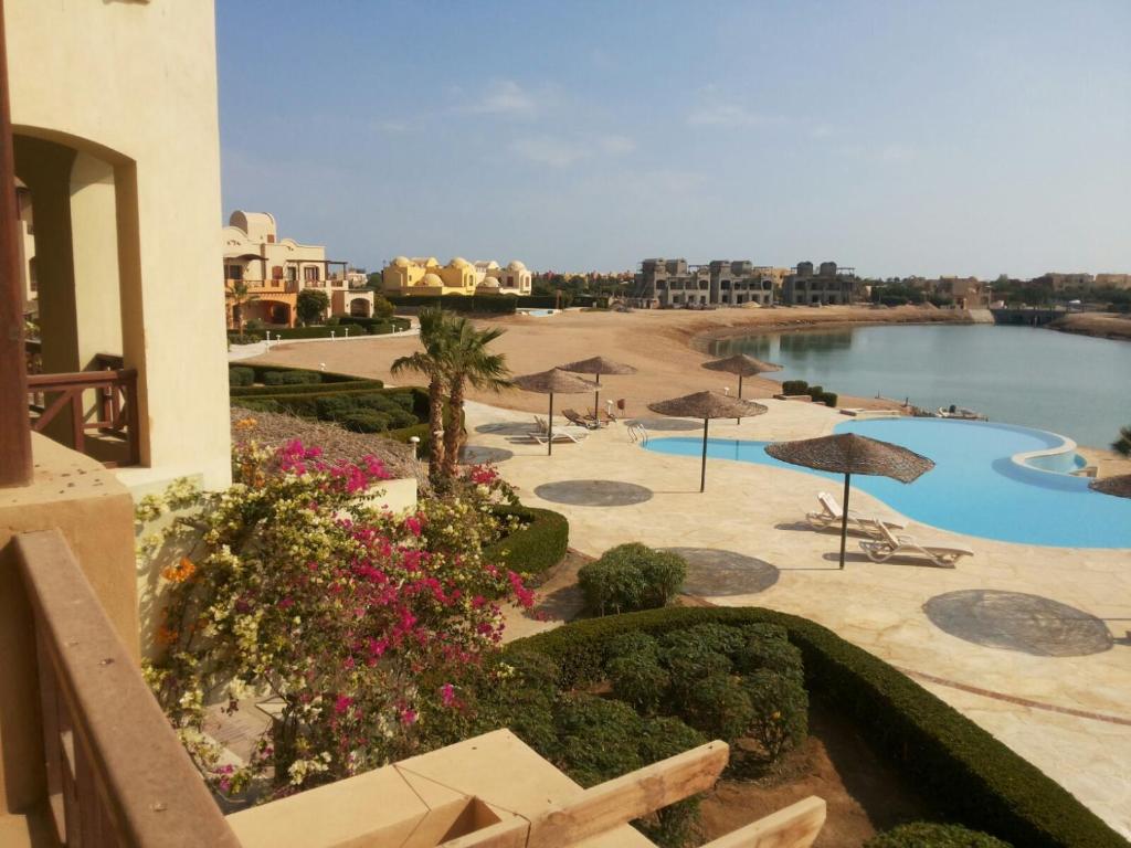 Villa with private pool, open lagoon, and luxury furniture for sale at Sabina El Gouna